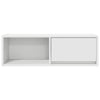 TV-taso valkoinen 80x31x25,5 cm tekninen puu