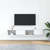TV-seinäkaapit 2 kpl valkoinen 80x31x25,5 cm tekninen puu
