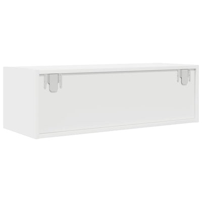 TV-seinäkaapit 2 kpl valkoinen 80x31x25,5 cm tekninen puu
