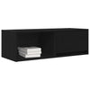 TV-taso musta tammi 80x31x25,5 cm tekninen puu
