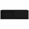 TV-taso musta tammi 80x31x25,5 cm tekninen puu