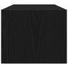 TV-taso musta tammi 80x31x25,5 cm tekninen puu