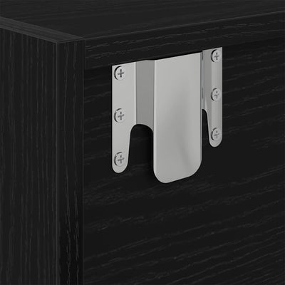 Musta tammi tv-taso Kolla 80x31x25,5cm (puinen)