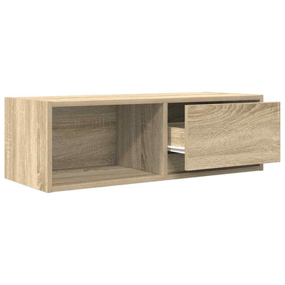 TV-taso Sonoma-tammi 80x31x25,5 cm tekninen puu
