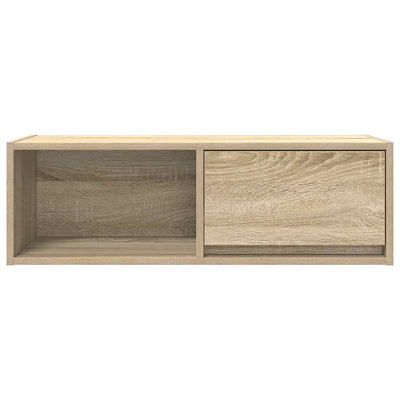 TV-seinäkaapit 2 kpl sonoma-tammi 80x31x25,5 cm tekninen puu