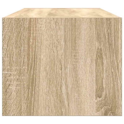 TV-seinäkaapit 2 kpl sonoma-tammi 80x31x25,5 cm tekninen puu
