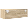 TV-seinäkaapit 2 kpl sonoma-tammi 80x31x25,5 cm tekninen puu