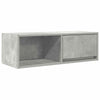 TV-taso betoninharmaa 80x31x25,5 cm tekninen puu