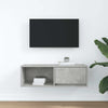 TV-taso betoninharmaa 80x31x25,5 cm tekninen puu