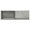 TV-taso betoninharmaa 80x31x25,5 cm tekninen puu
