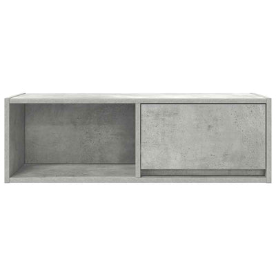 TV-taso betoninharmaa 80x31x25,5 cm tekninen puu
