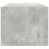 TV-taso betoninharmaa 80x31x25,5 cm tekninen puu