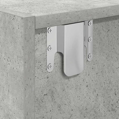 TV-taso betoninharmaa 80x31x25,5 cm tekninen puu