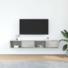 TV-seinäkaapit 2 kpl betoninharmaa 80x31x25,5 cm tekninen puu