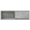 TV-seinäkaapit 2 kpl betoninharmaa 80x31x25,5 cm tekninen puu