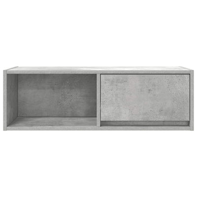 TV-seinäkaapit 2 kpl betoninharmaa 80x31x25,5 cm tekninen puu