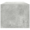 TV-seinäkaapit 2 kpl betoninharmaa 80x31x25,5 cm tekninen puu