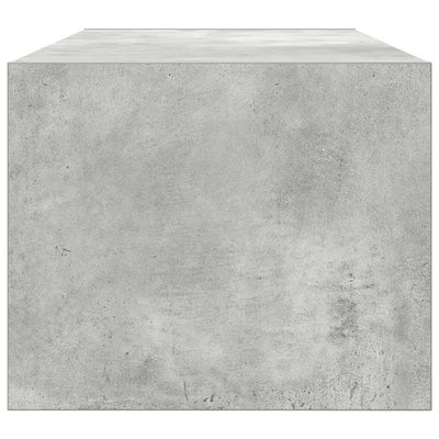 TV-seinäkaapit 2 kpl betoninharmaa 80x31x25,5 cm tekninen puu