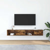 TV-seinäkaappi 2 kpl savutammi 80x31x25,5 cm tekninen puu