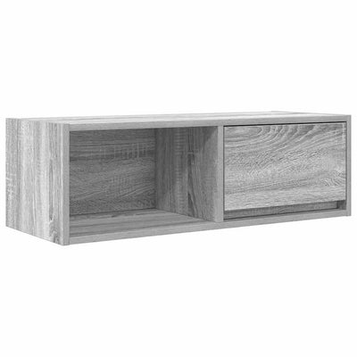 TV-taso harmaa Sonoma 80x31x25,5 cm tekninen puu