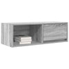 TV-taso harmaa Sonoma 80x31x25,5 cm tekninen puu