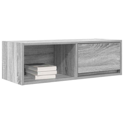 TV-taso harmaa Sonoma 80x31x25,5 cm tekninen puu