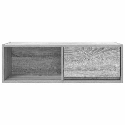 TV-taso harmaa Sonoma 80x31x25,5 cm tekninen puu