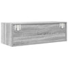 TV-seinäkaapit 2 kpl harmaa sonoma 80x31x25,5 cm tekninen puu
