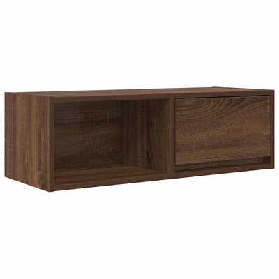 TV-taso ruskea tammi 80x31x25,5 cm tekninen puu
