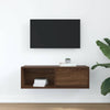 TV-taso ruskea tammi 80x31x25,5 cm tekninen puu