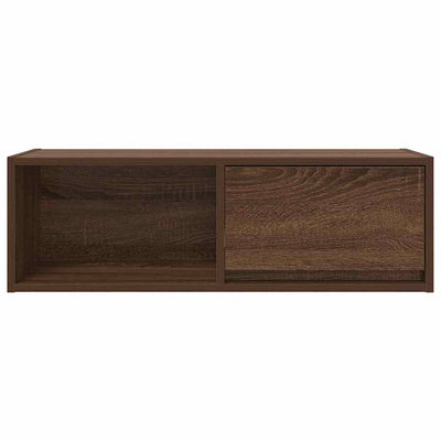 TV-taso ruskea tammi 80x31x25,5 cm tekninen puu