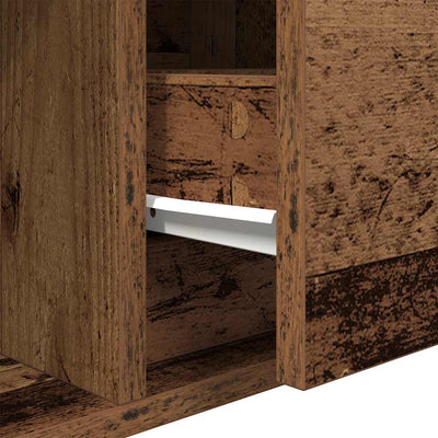 Vanha puu tv-taso Kolla 80x31x25,5cm (suunniteltu puu)