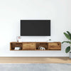 TV Kaapit 2 kpl vanha puu 80x31x25,5 cm suunniteltu puu