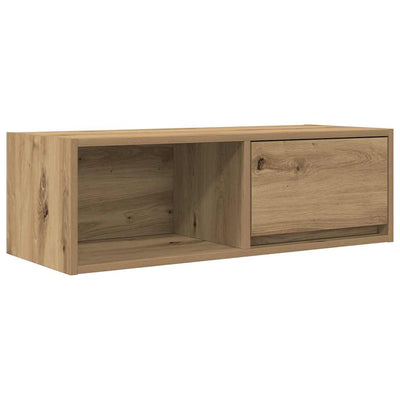 TV-taso käsityöläinen tammi 80x31x25,5 cm tekninen puu