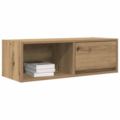 TV-taso käsityöläinen tammi 80x31x25,5 cm tekninen puu