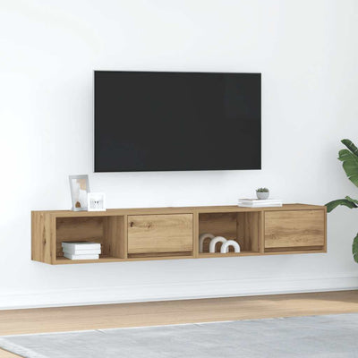 Tv-seinäkaapit Kolla 80x31x25,5cm (2 kpl, puinen)
