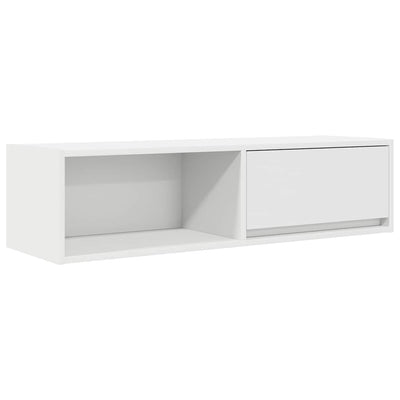 Valkoinen tv kaappi Kolla 100x31x25,5cm (engineered wood)