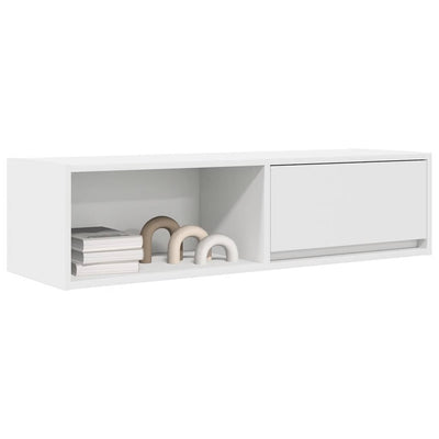 TV Kaappi Valkoinen 100x31x25,5 cm Engineered Wood