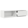 TV-seinäkaapit 2 kpl valkoinen 100x31x25,5 cm tekninen puu