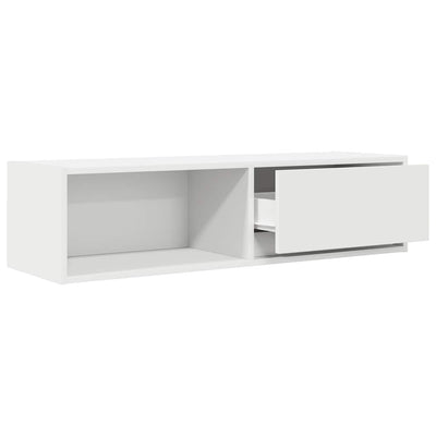 TV-seinäkaapit 2 kpl valkoinen 100x31x25,5 cm tekninen puu