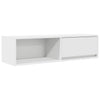 TV-seinäkaapit 2 kpl valkoinen 100x31x25,5 cm tekninen puu
