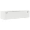 TV-seinäkaapit 2 kpl valkoinen 100x31x25,5 cm tekninen puu