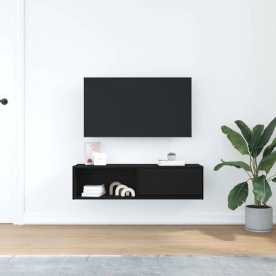 TV-taso musta tammi 100x31x25,5 cm tekninen puu