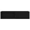 TV-taso musta tammi 100x31x25,5 cm tekninen puu