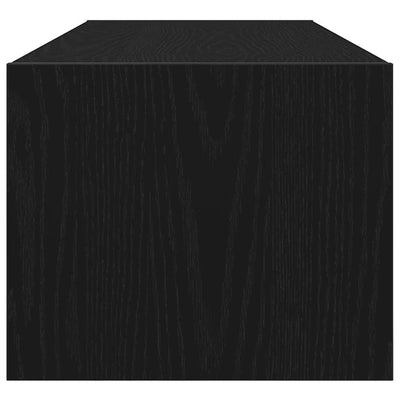 TV-taso musta tammi 100x31x25,5 cm tekninen puu