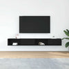 TV-tasot 2 kpl musta tammi 100x31x25,5 cm tekninen puu