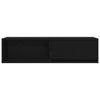 TV-tasot 2 kpl musta tammi 100x31x25,5 cm tekninen puu