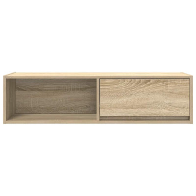 TV-seinäkaapit 2 kpl sonoma-tammi 100x31x25,5 cm tekninen puu