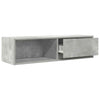 TV-taso betoninharmaa 100x31x25,5 cm tekninen puu