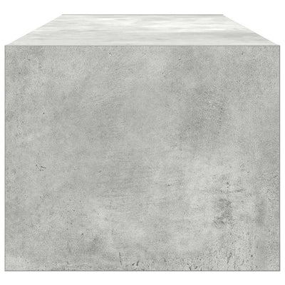 TV-taso betoninharmaa 100x31x25,5 cm tekninen puu
